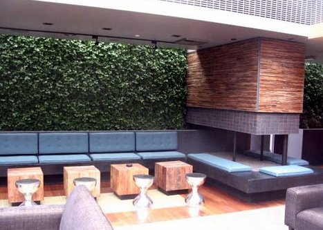 Outdoor lounge space